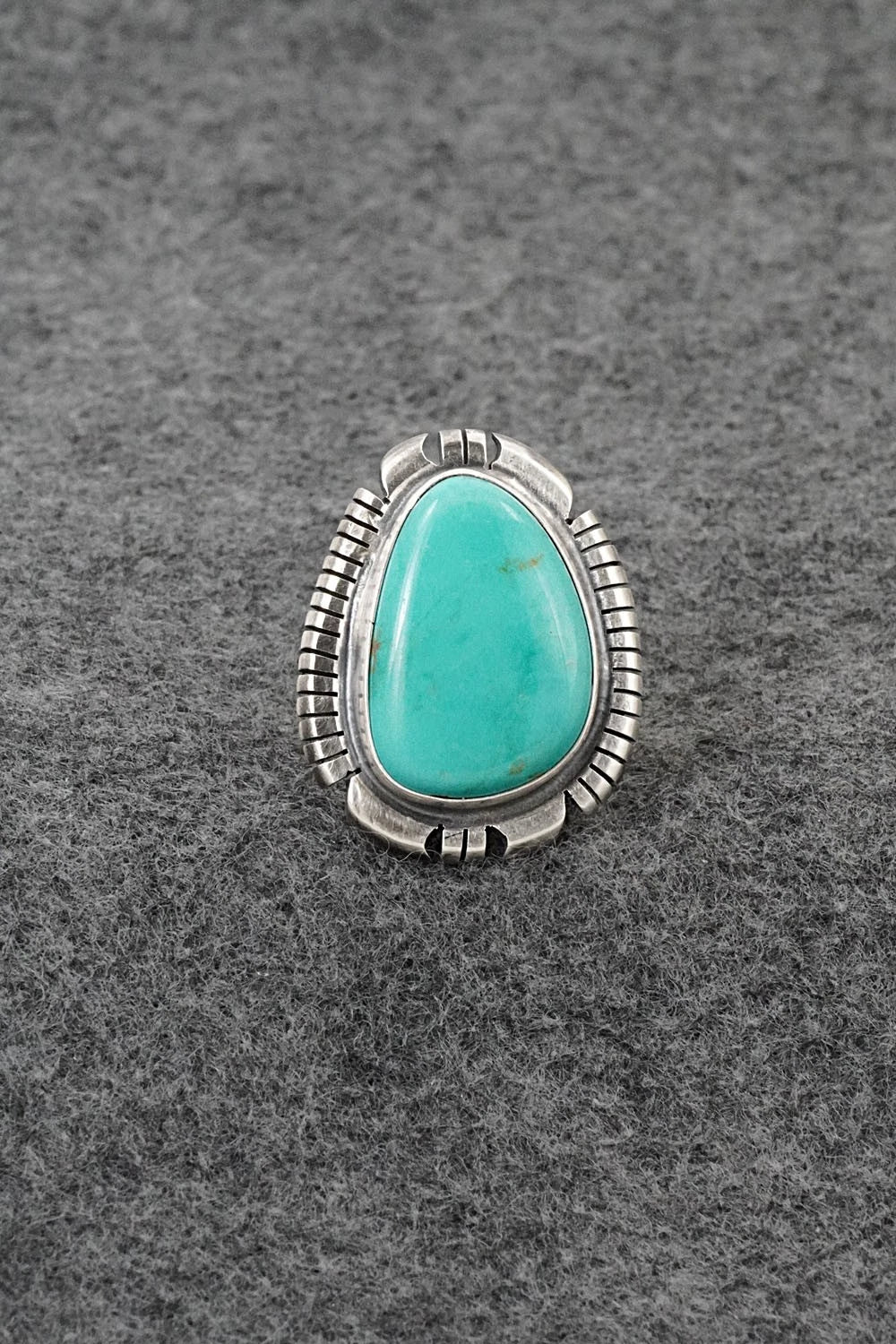 Turquoise & Sterling Silver Ring - Thomas Francisco - Size 6.5