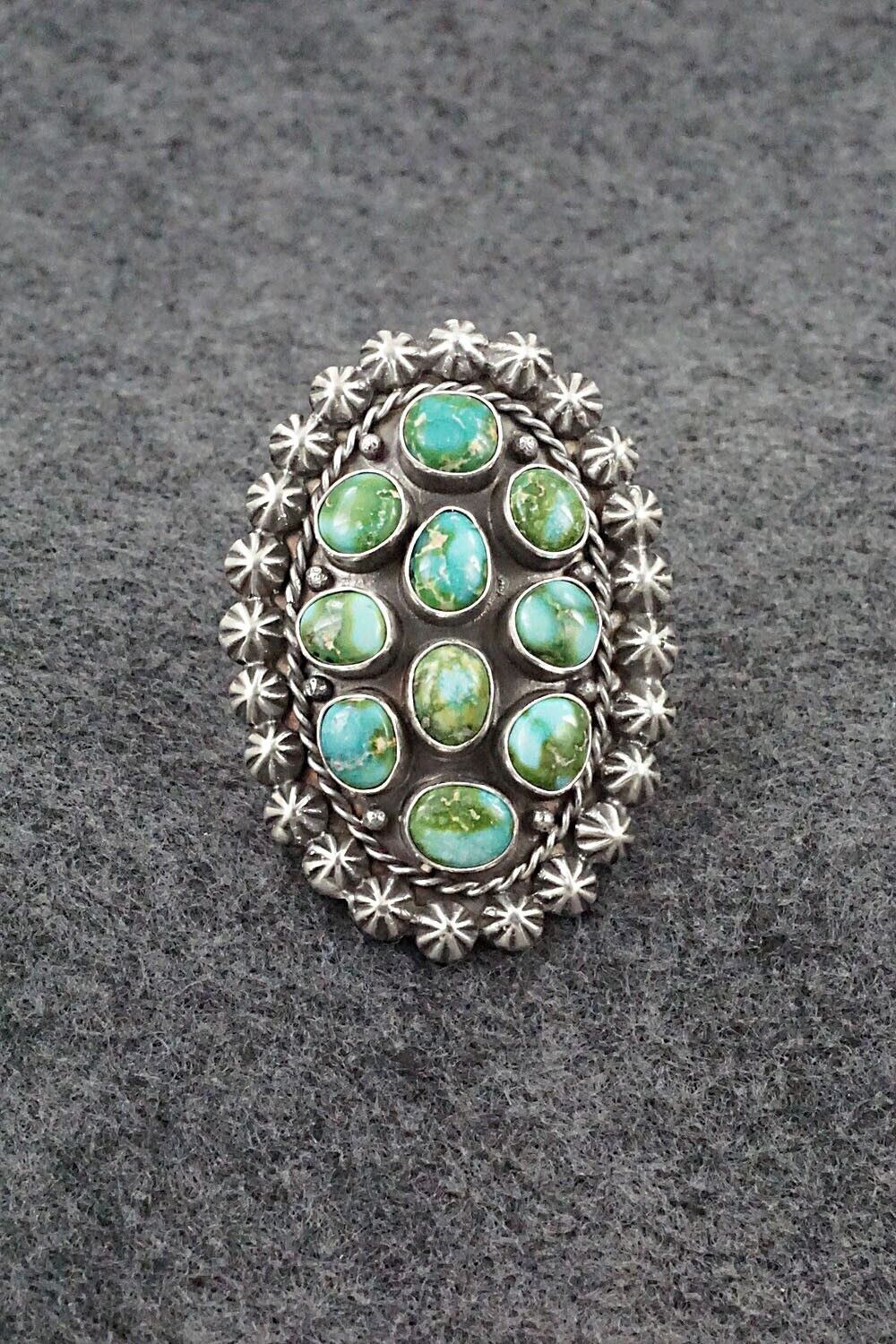 Turquoise & Sterling Silver Ring - Paige Gordon - Size 8.5