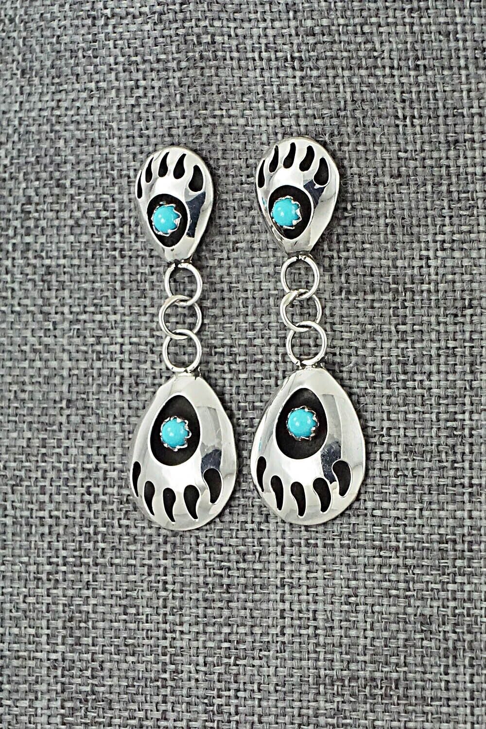 Turquoise & Sterling Silver Earrings - Sandra Parker
