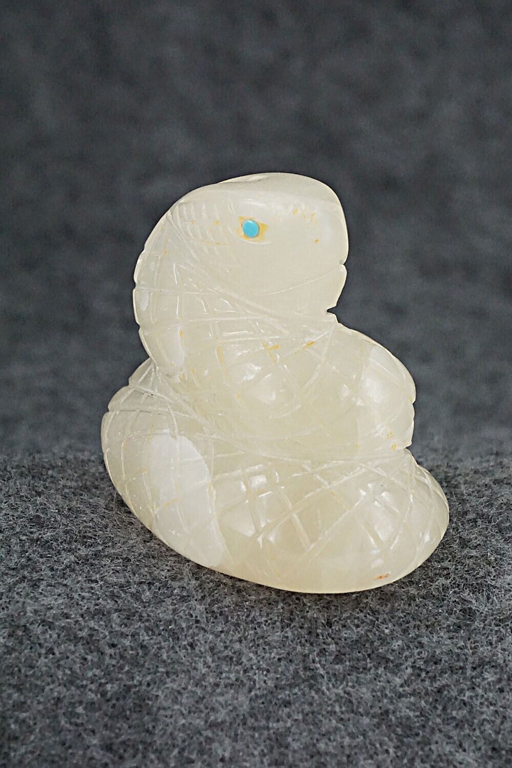 Snake Zuni Fetish Carving - Gilbert Lonjose