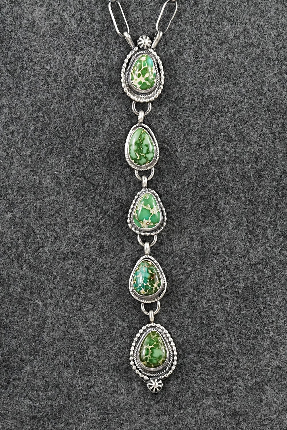 Turquoise & Sterling Silver Necklace - Bobby Johnson