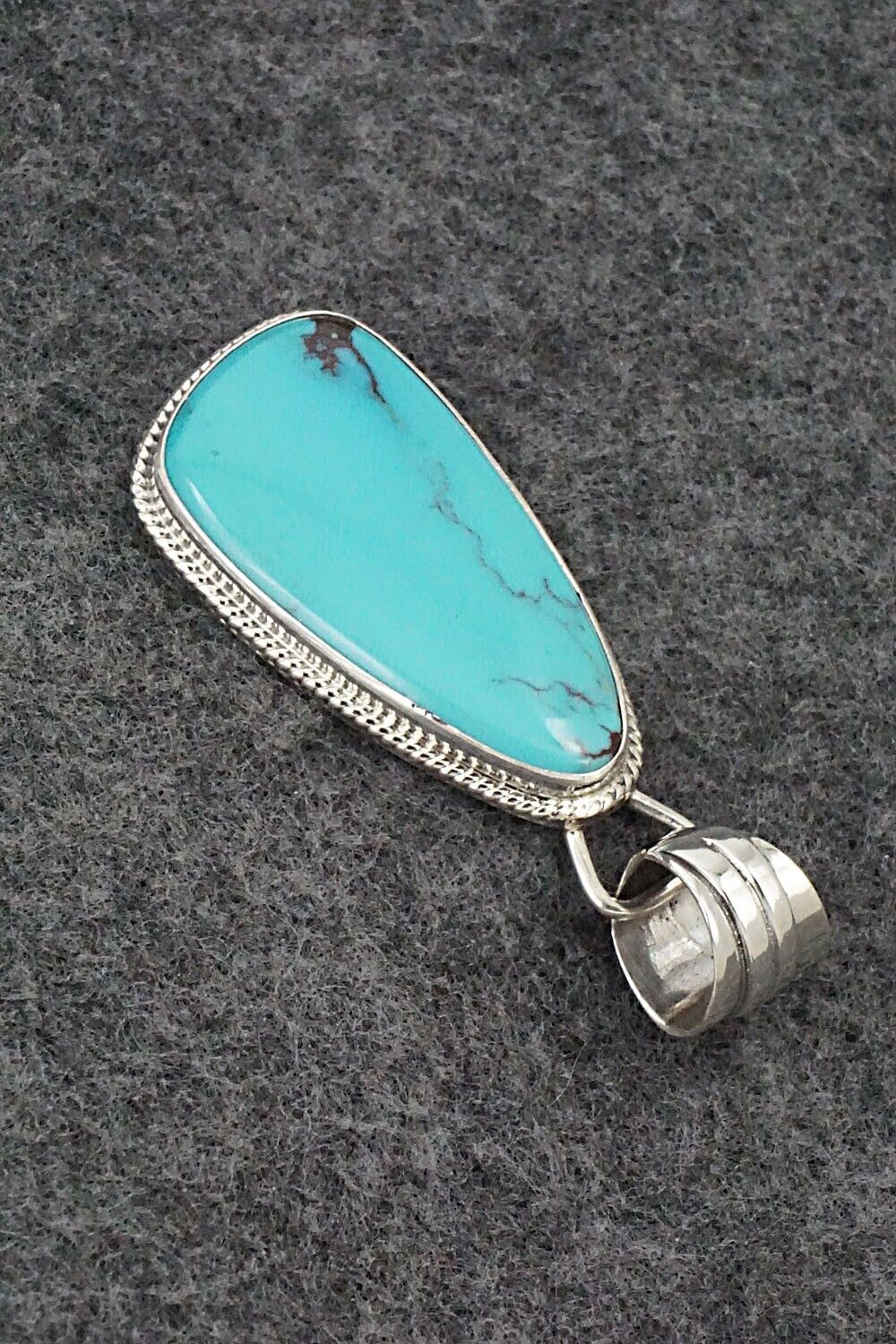 Turquoise and Sterling Silver Pendant - Sharon McCarthy