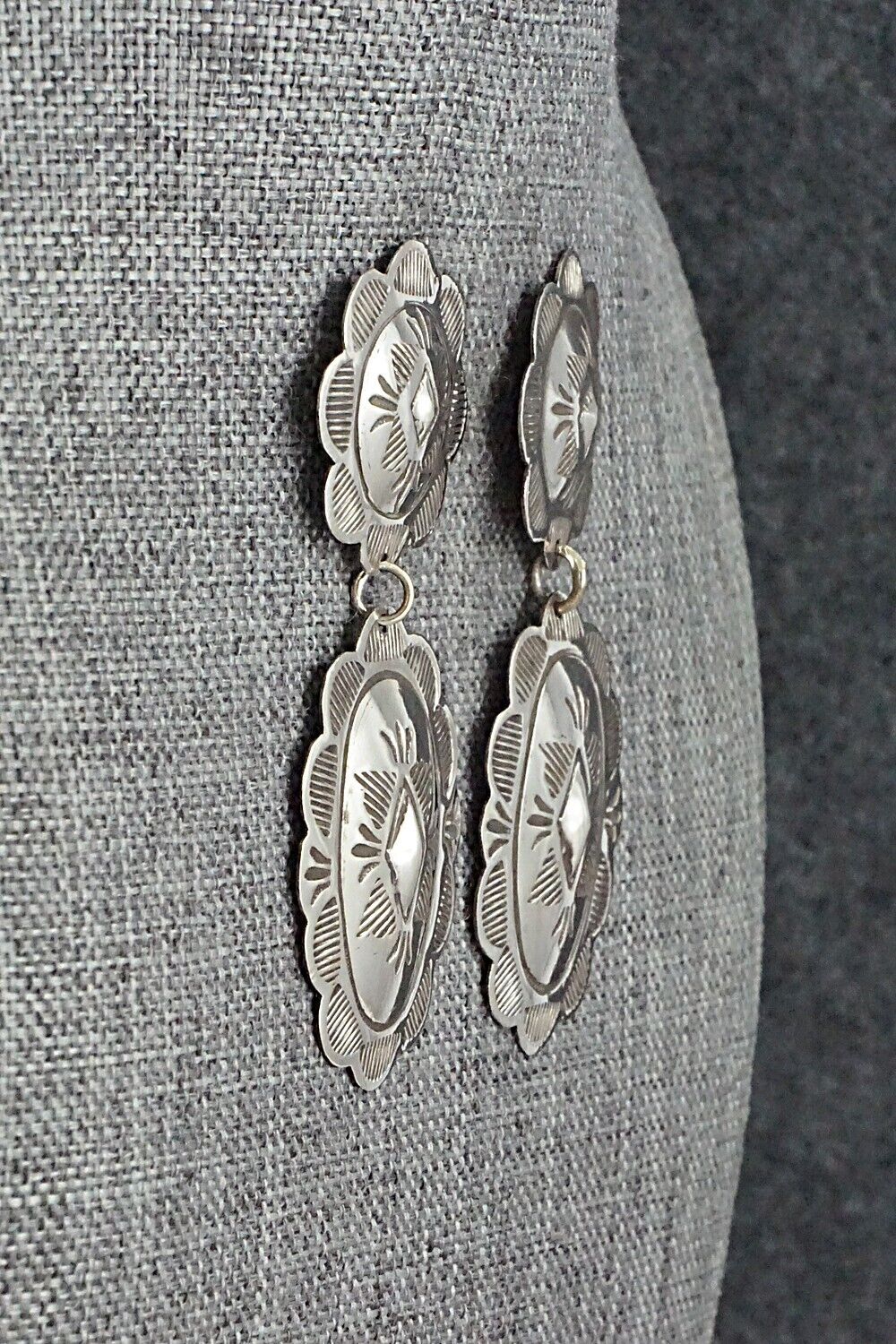 Sterling Silver Earrings - Bertha Begay