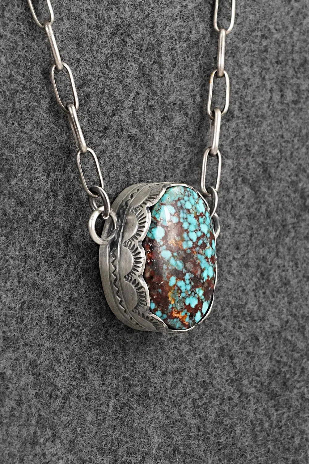 Turquoise & Sterling Silver Necklace - Randy Boyd