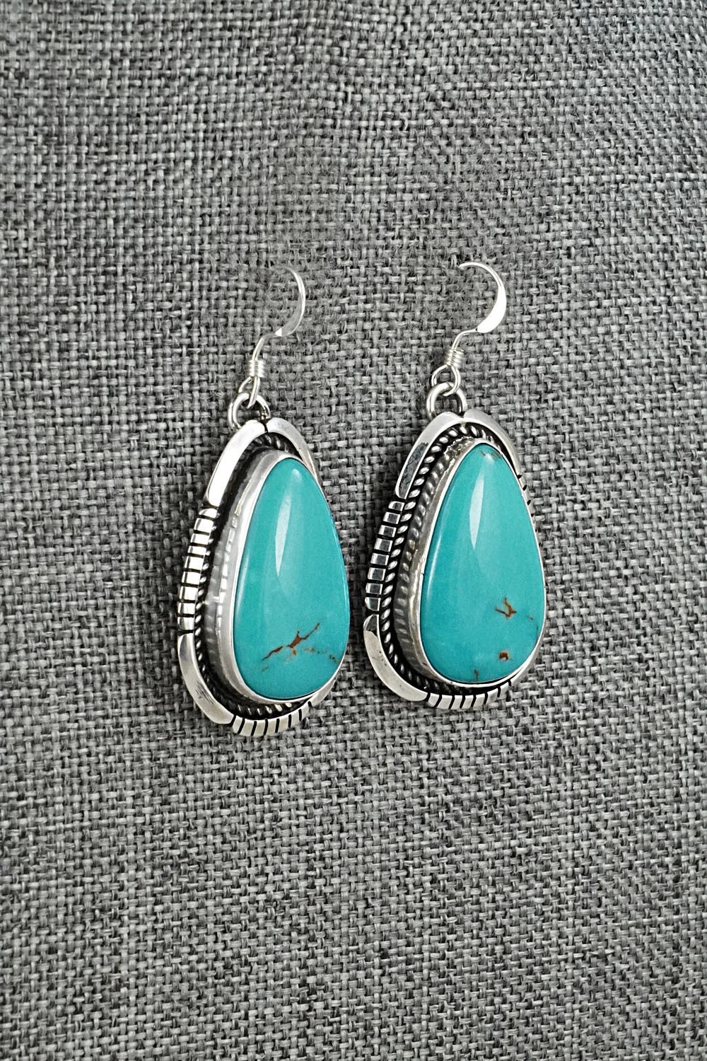 Turquoise & Sterling Silver Earrings - Irene Kee