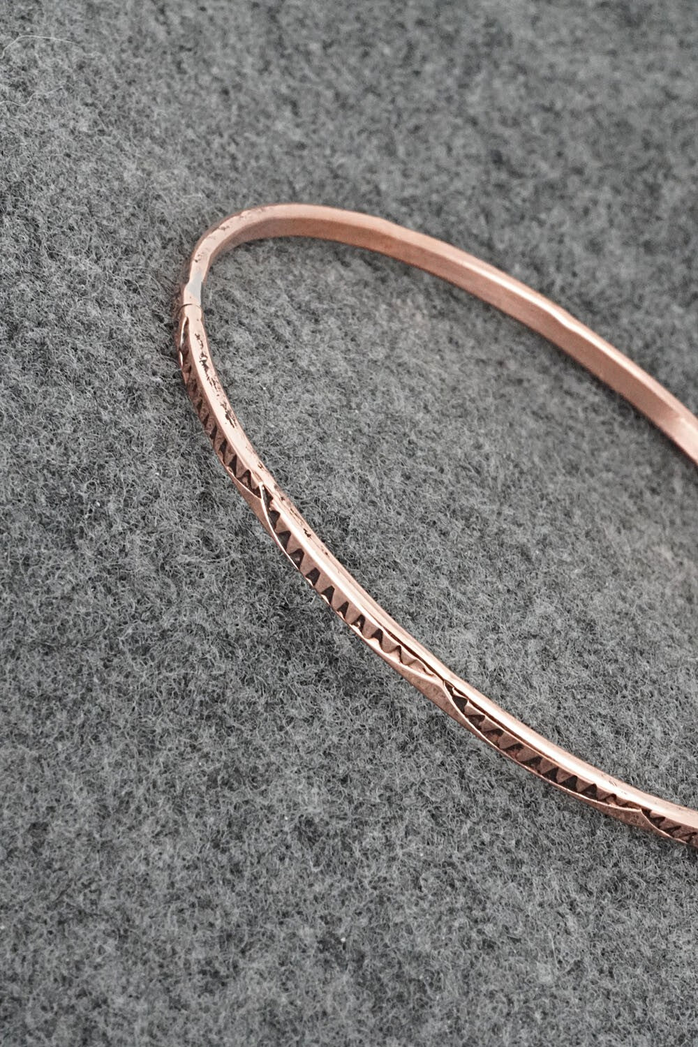 Copper Bangle Bracelet - Elaine Tahe