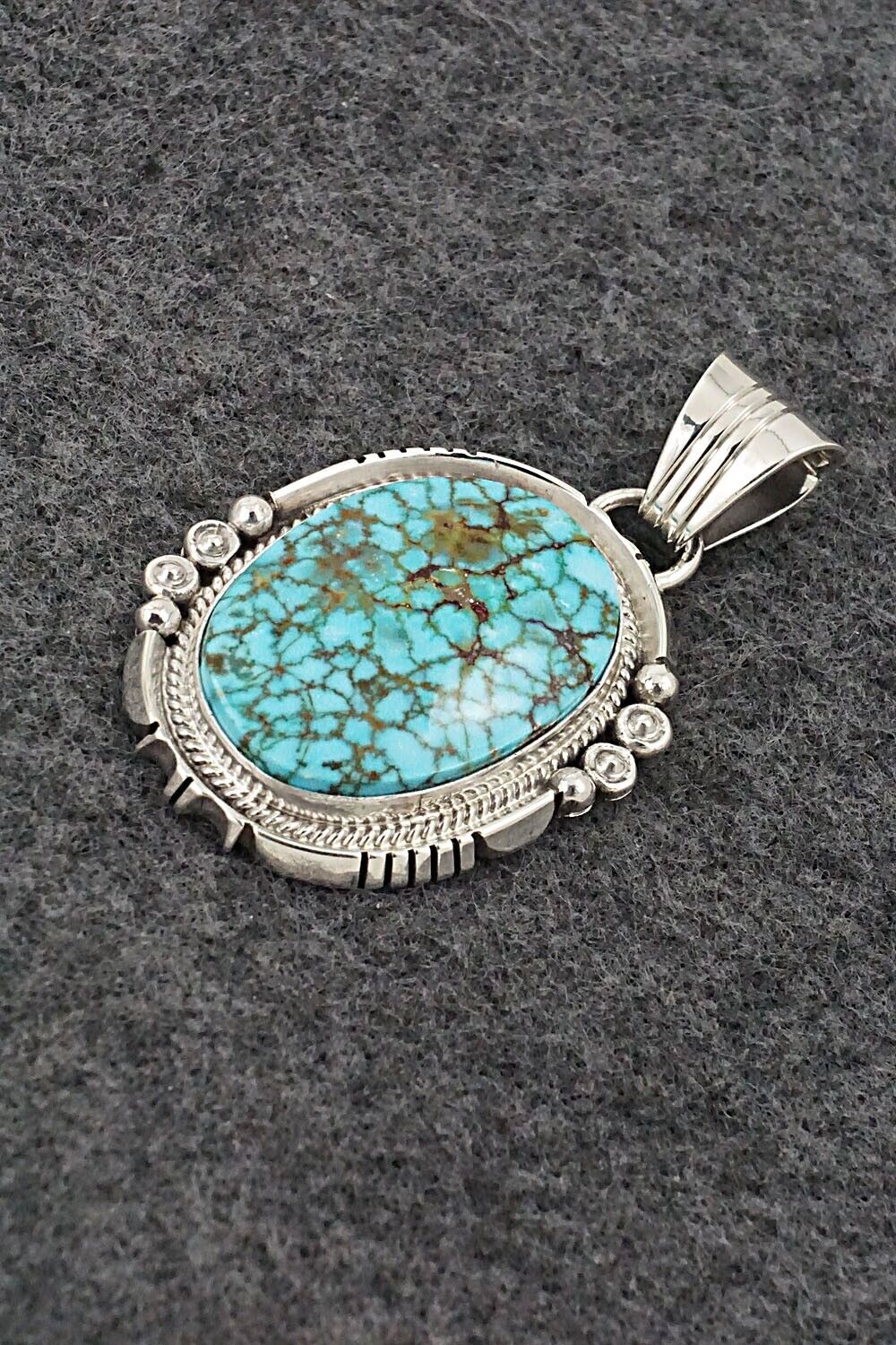 Turquoise & Sterling Silver Pendant - Daniel Benally