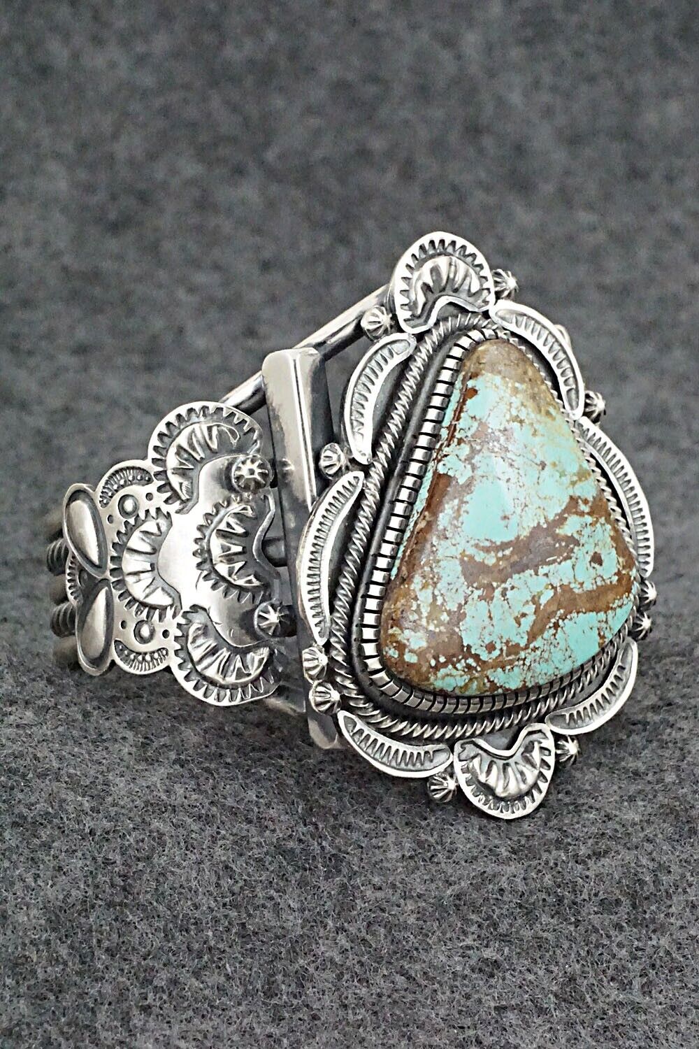 Turquoise & Sterling Silver Bracelet - Hank Vandever