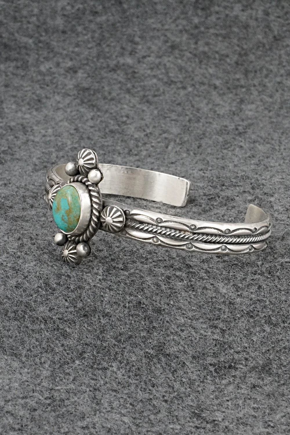 Turquoise & Sterling Silver Bracelet - Michael Calladitto