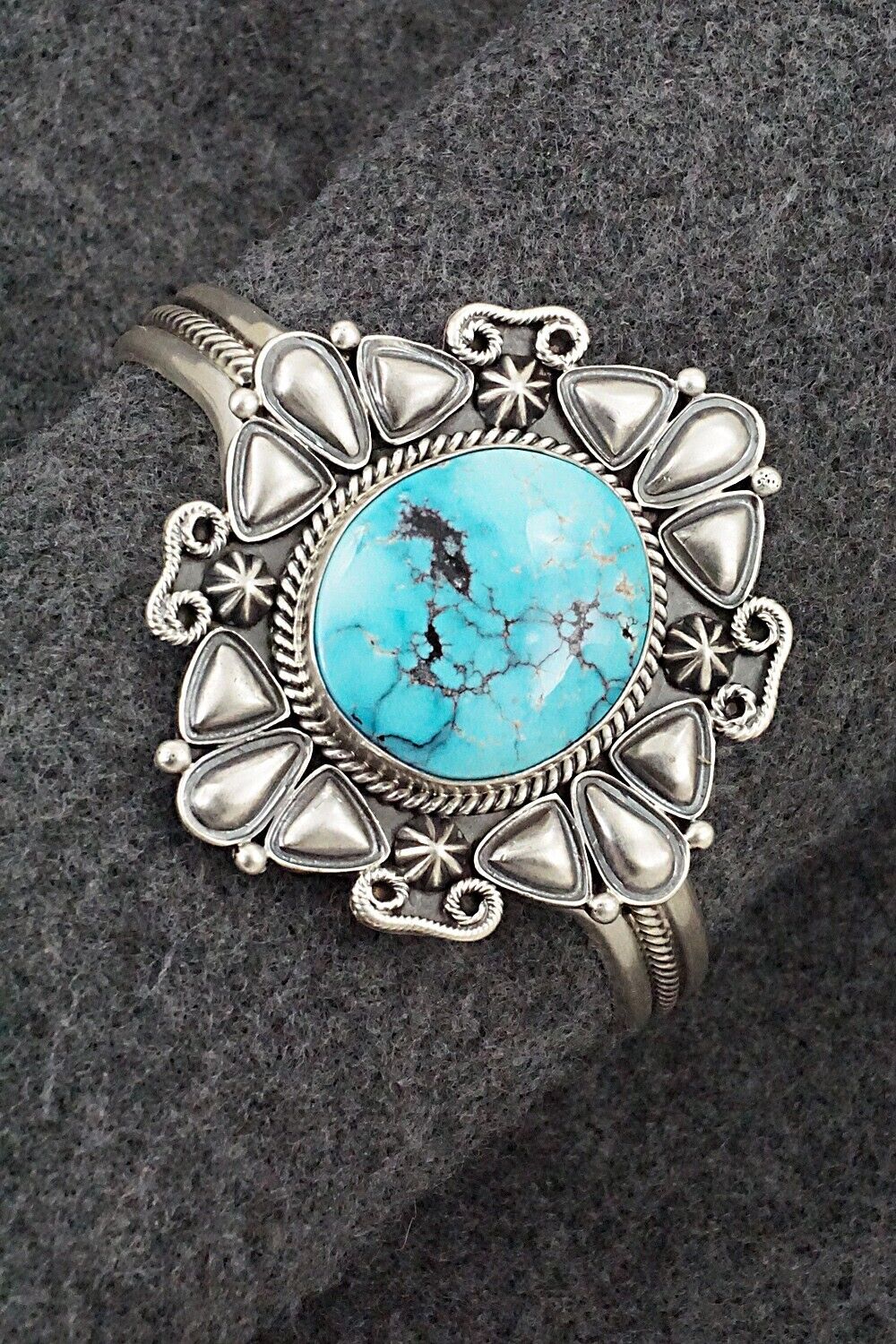 Turquoise & Sterling Silver Bracelet - Derrick Gordon