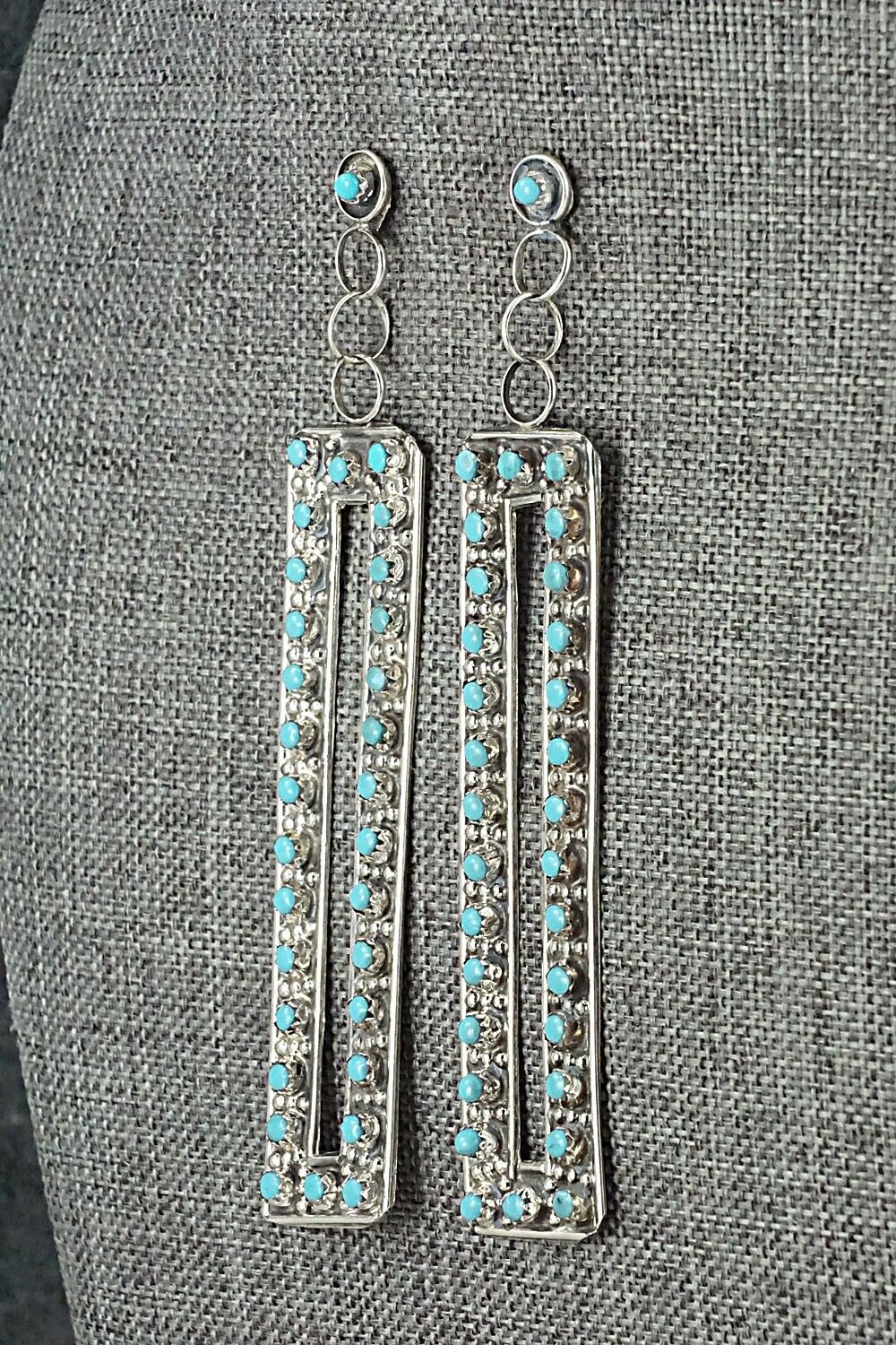 Turquoise & Sterling Silver Earrings - Joanne Cheama