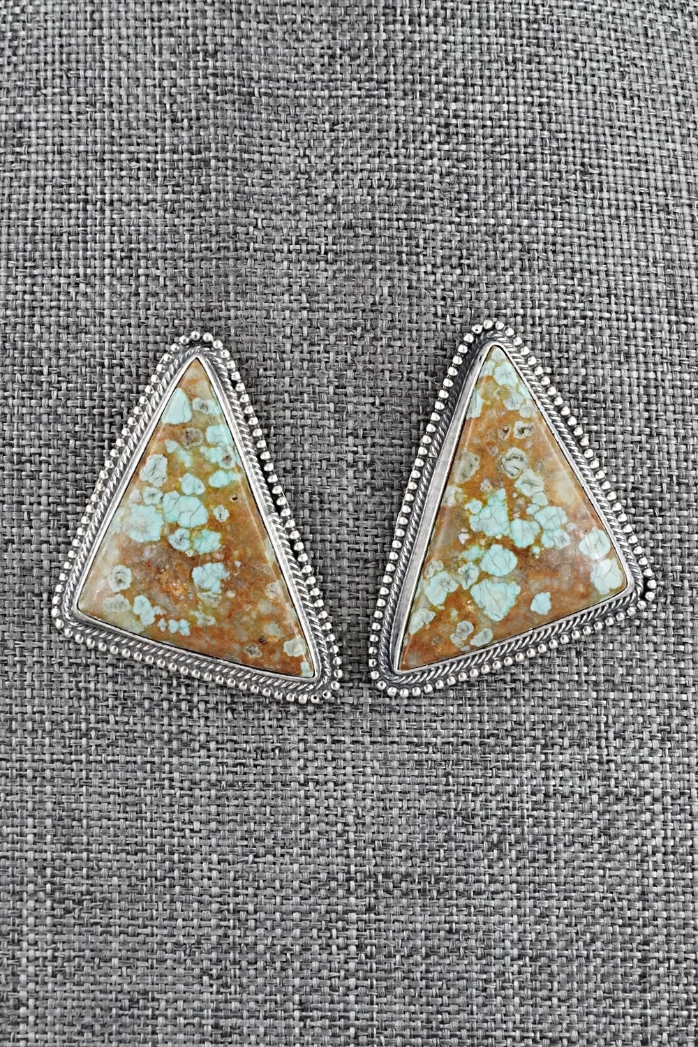 Turquoise & Sterling Silver Necklace and Earrings Set - Darrin Livingston