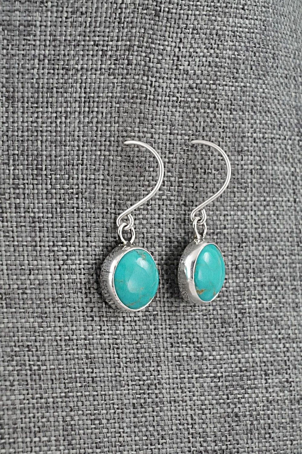 Turquoise & Sterling Silver Earrings - Rosemary Saunders