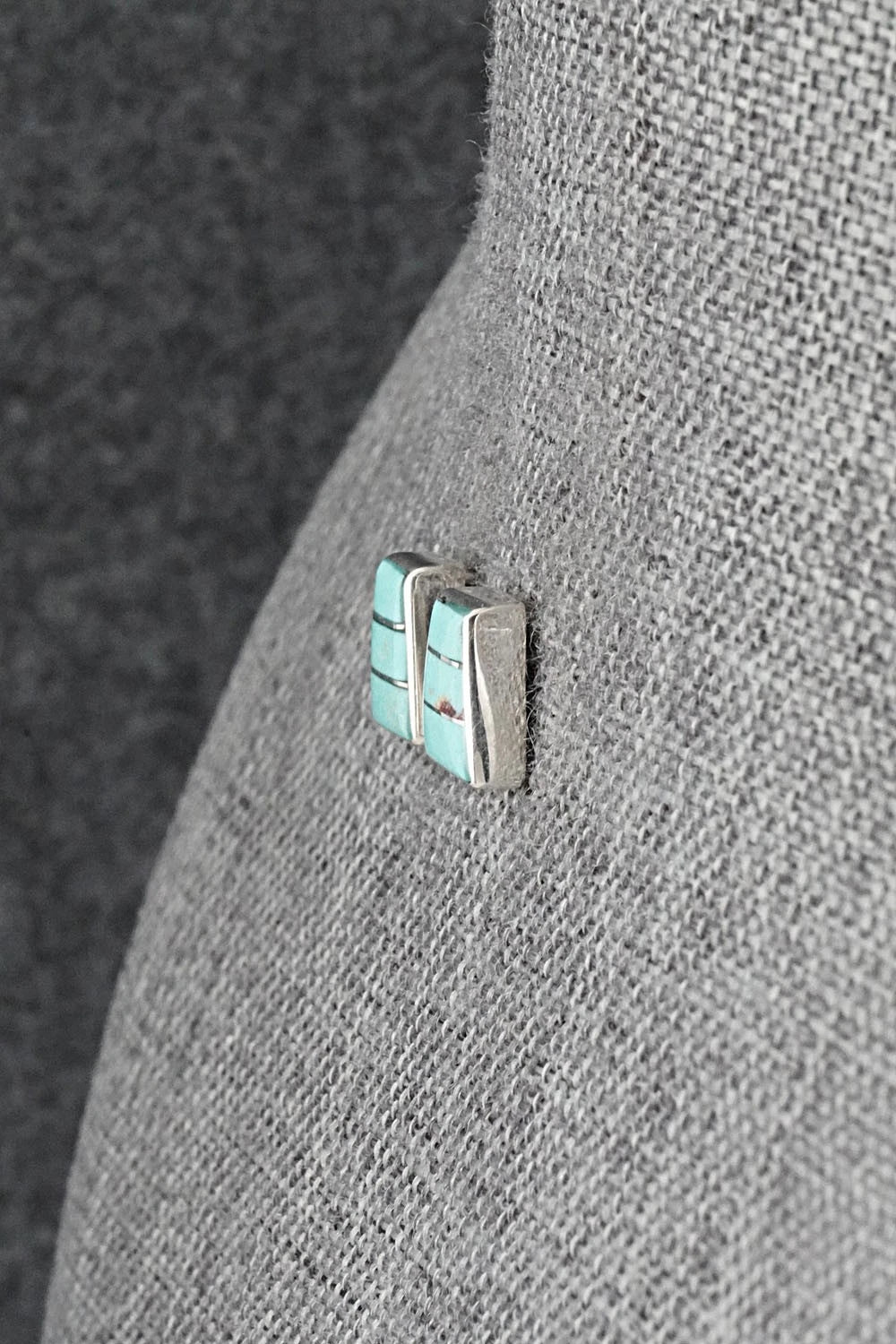 Turquoise and Sterling Silver Earrings - Michelle Haloo