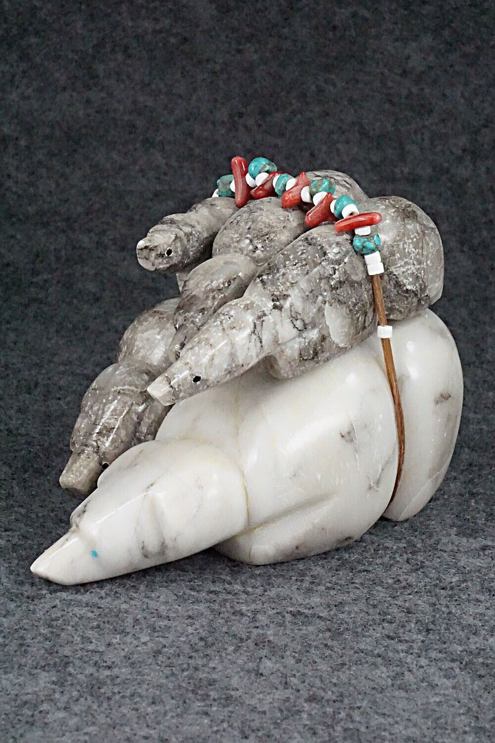Bear Family Zuni Fetish Carving - Ed Lementino