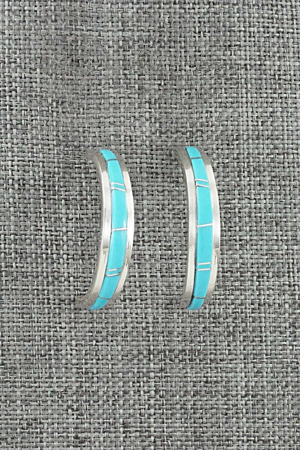 Turquoise & Sterling Silver Earrings - Wilbert Muskett Jr.