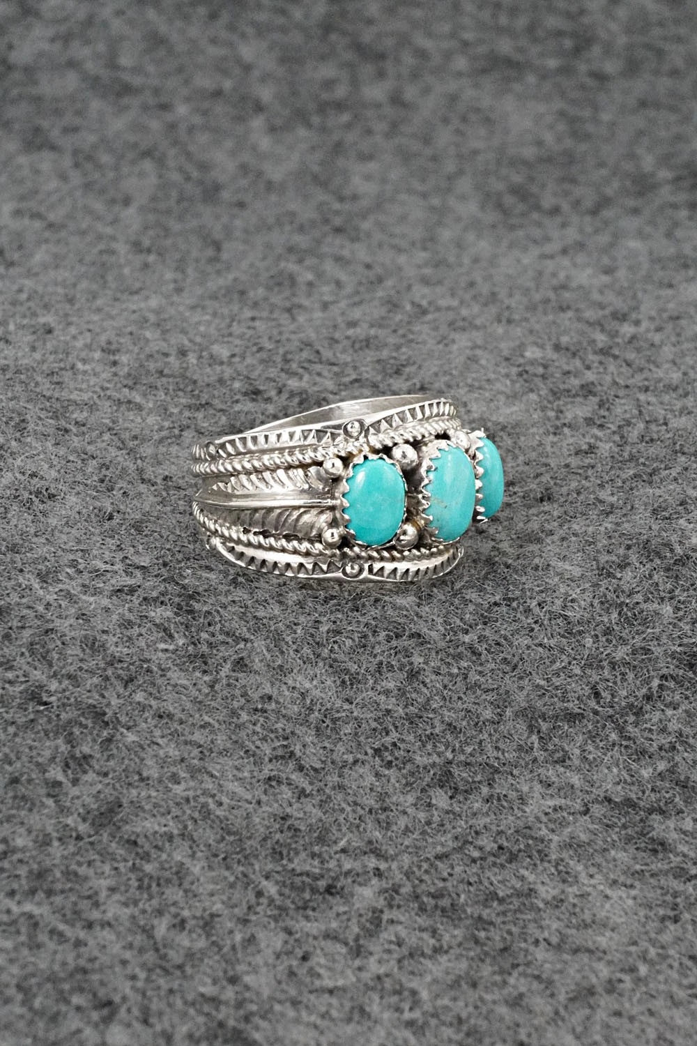 Turquoise & Sterling Silver Ring - Betty Begaye - Size 10