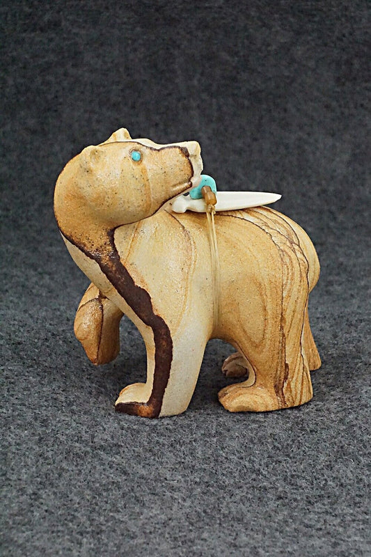 Bear Zuni Fetish Carving - Albert Eustace, Sr.