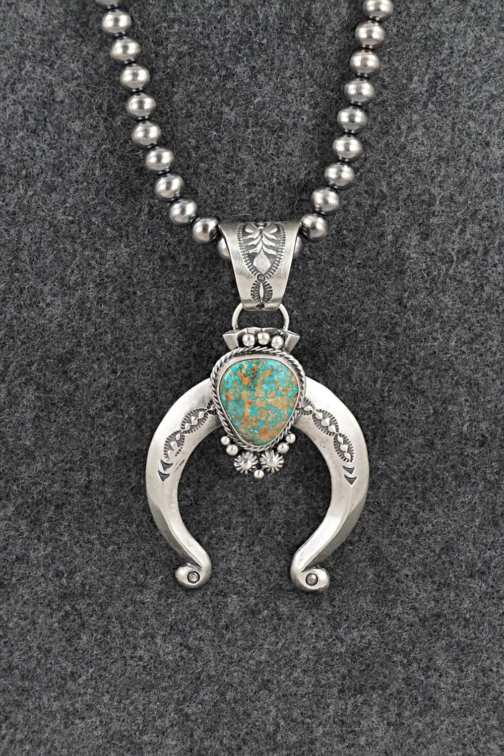 Turquoise & Sterling Silver Necklace - Samuel Yellowhair