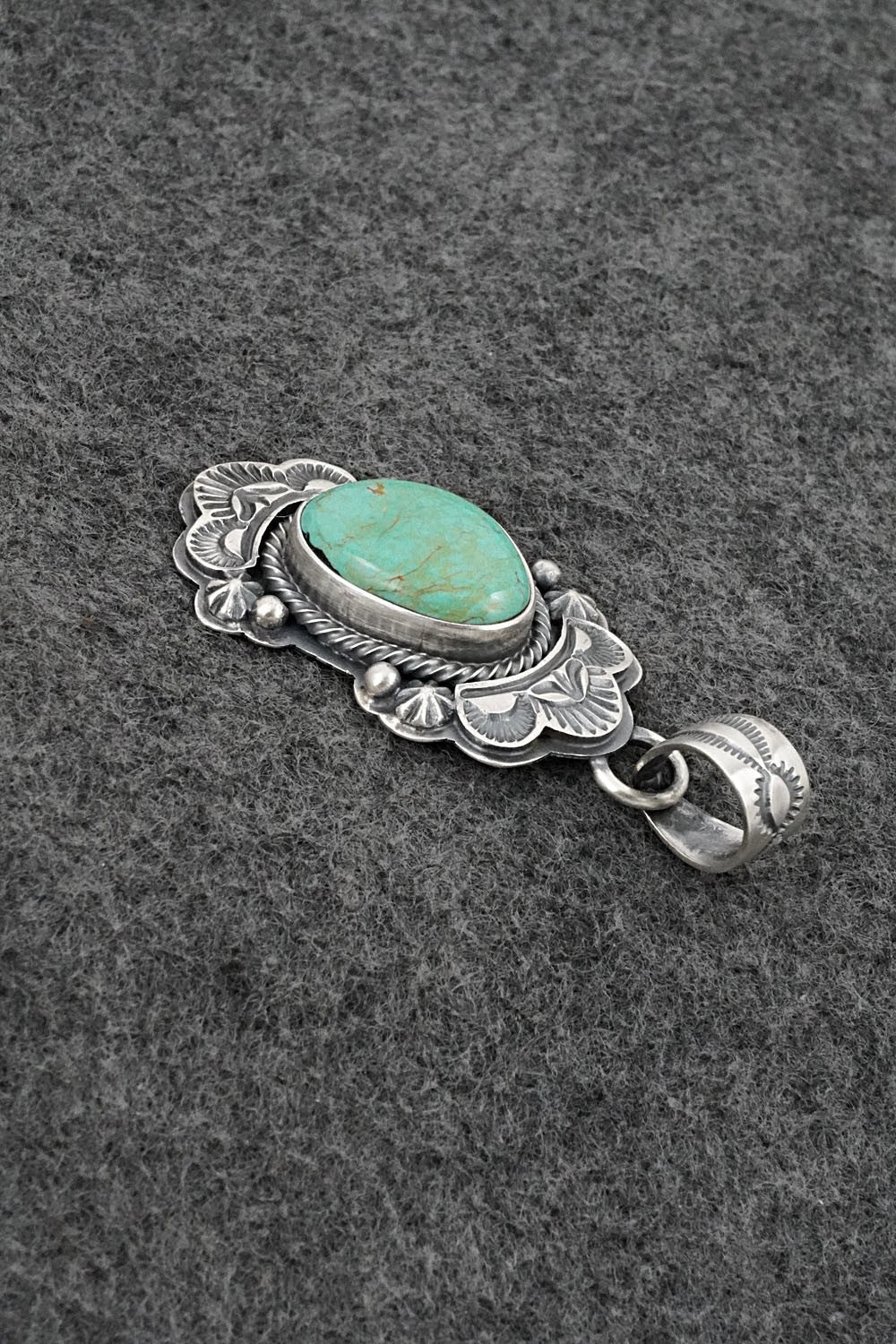 Turquoise & Sterling Silver Pendant - Randy Boyd