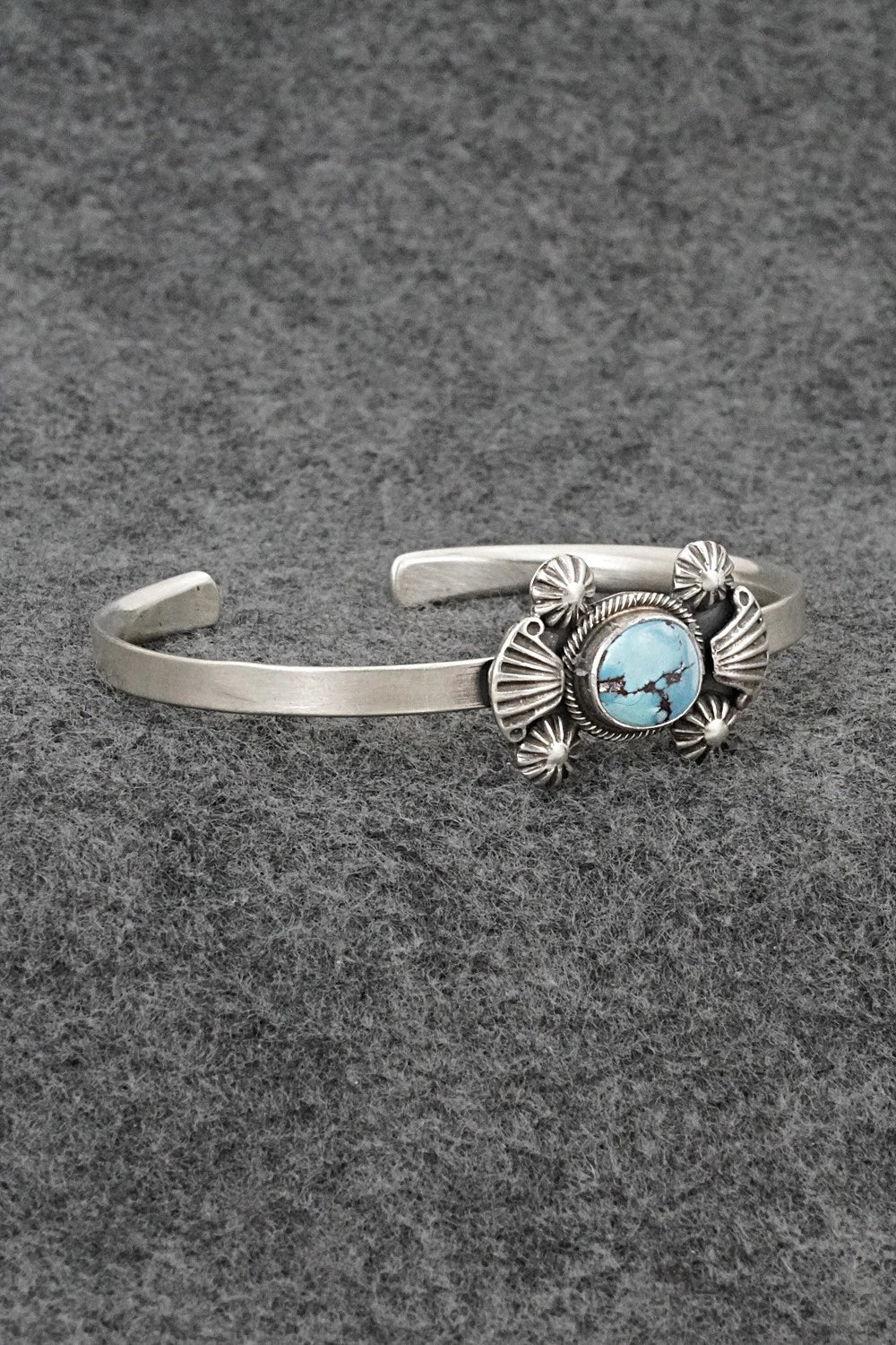 Turquoise & Sterling Silver Bracelet - Genevieve Francisco