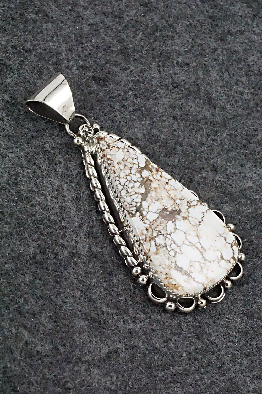 Wild Horse & Sterling Silver Pendant - Freda Martinez