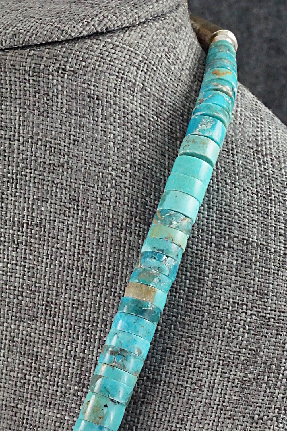 Turquoise & Sterling Silver Necklace - Joe Garcia