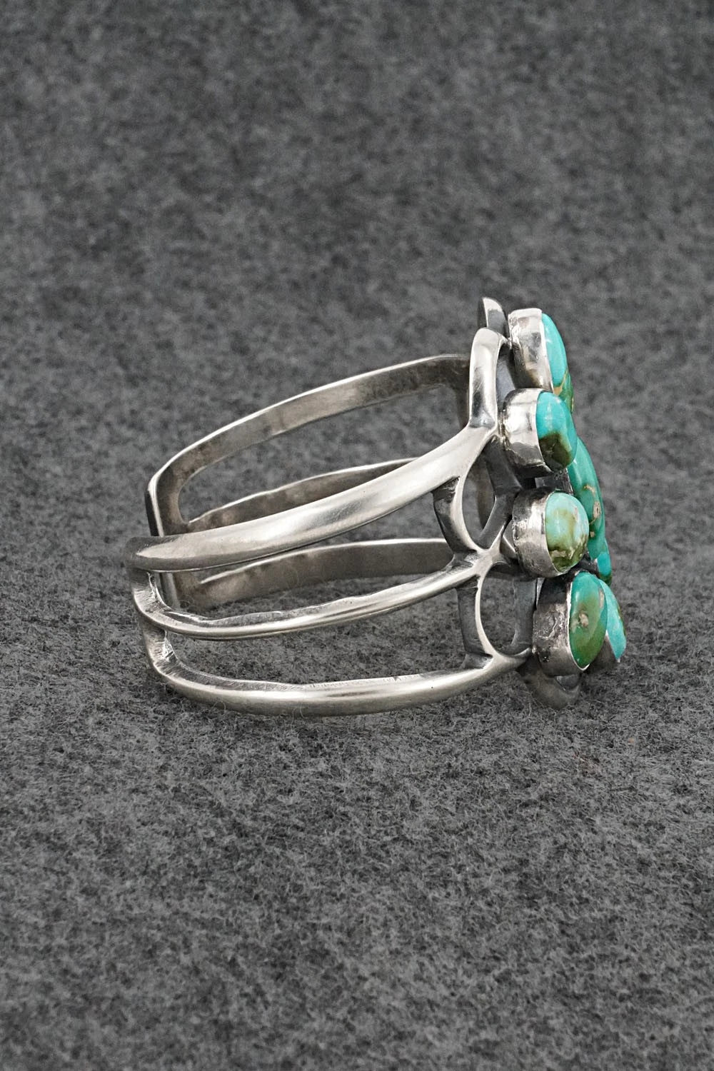 Turquoise & Sterling Silver Bracelet - Eugene Gruber
