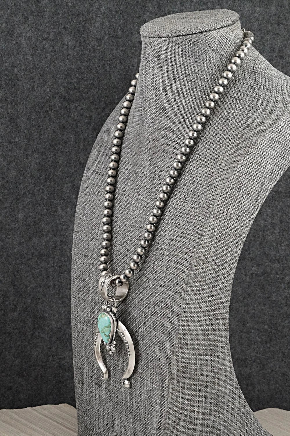 Turquoise & Sterling Silver Necklace - Samuel Yellowhair