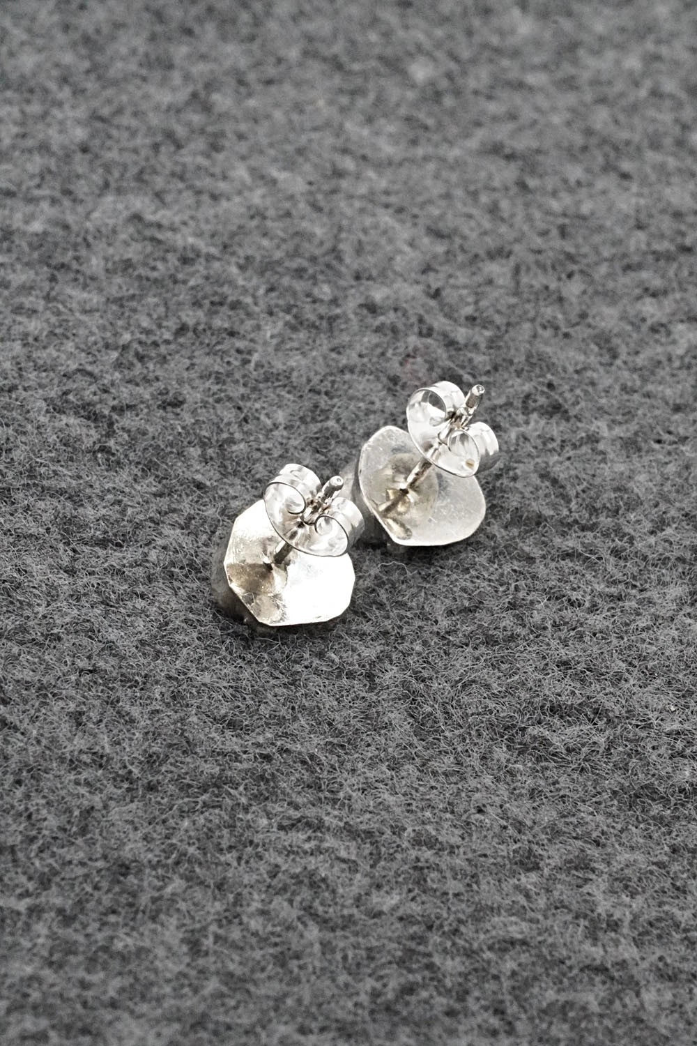 Coral & Sterling Silver Earrings - Roselene Joe