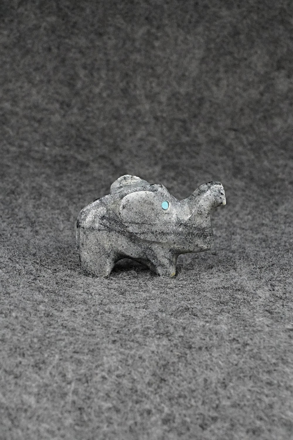 Elephant Zuni Fetish Carving - Calvert Bowannie
