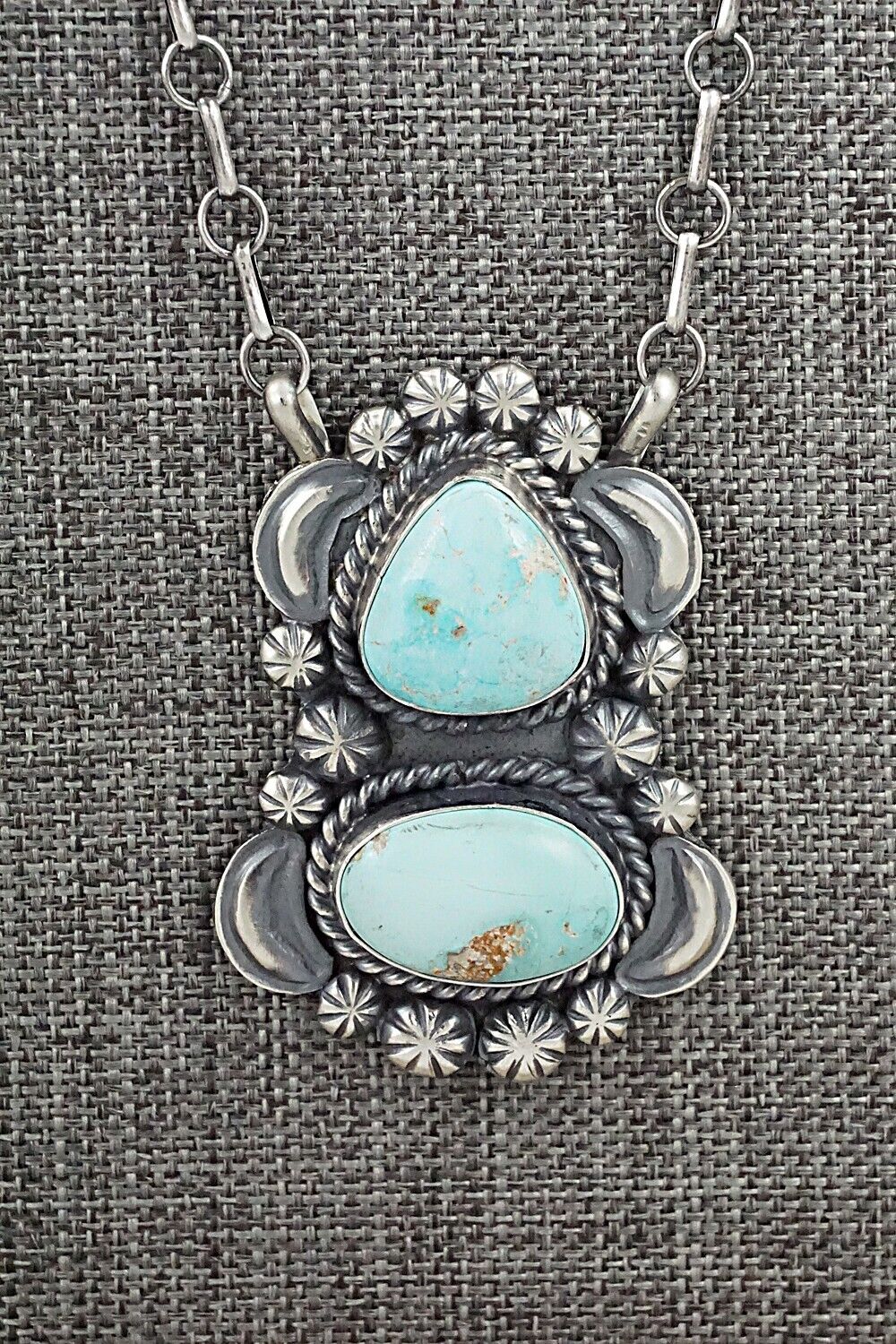 Turquoise & Sterling Silver Necklace - Jeff James