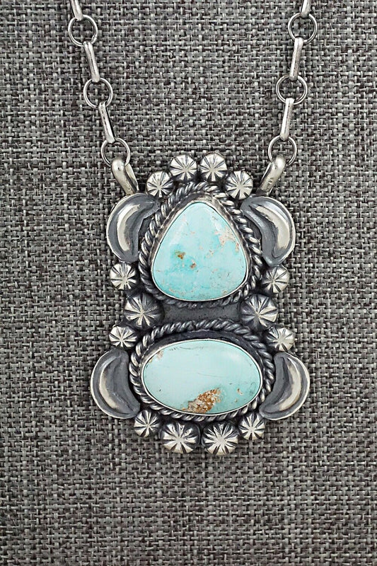 Turquoise & Sterling Silver Necklace - Jeff James