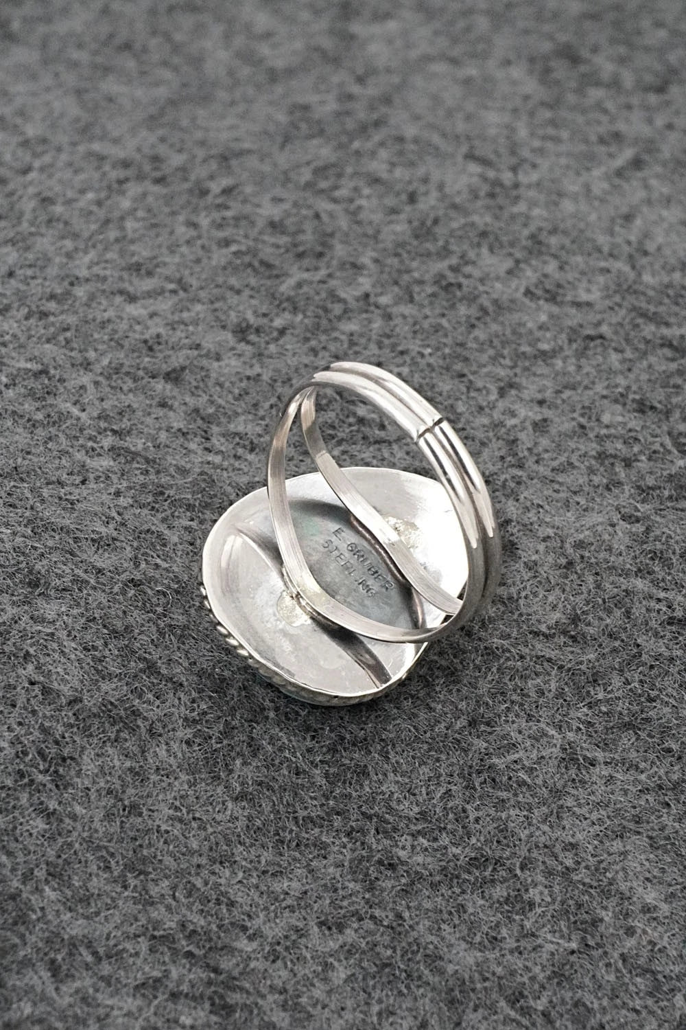 Turquoise & Sterling Silver Ring - Eugene Gruber - Size 9
