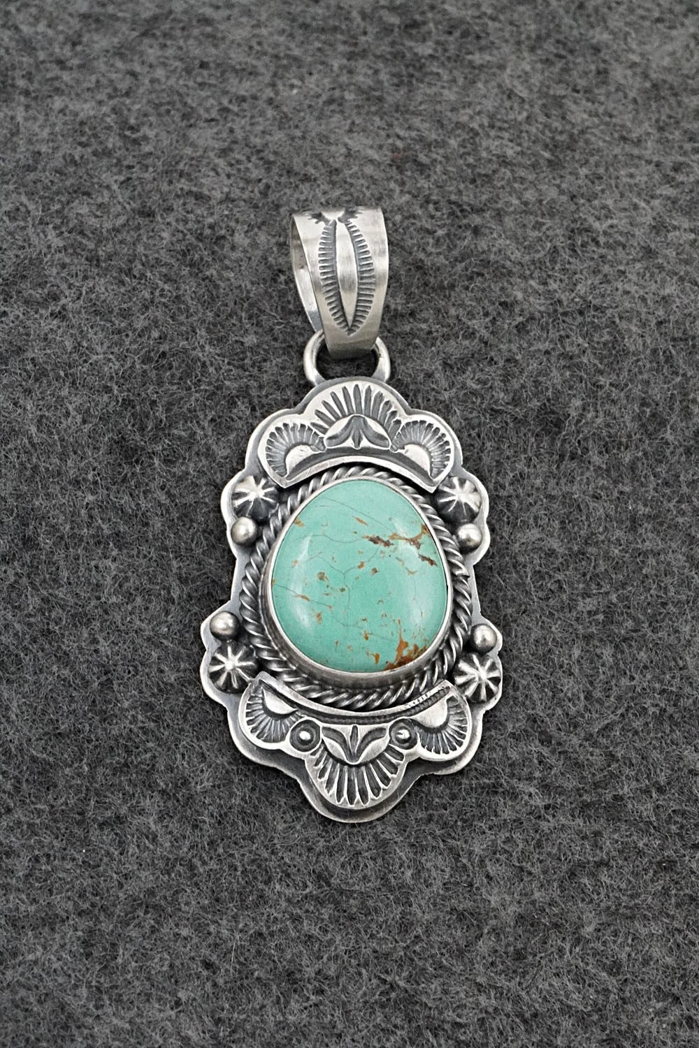 Turquoise & Sterling Silver Pendant - Randy Boyd