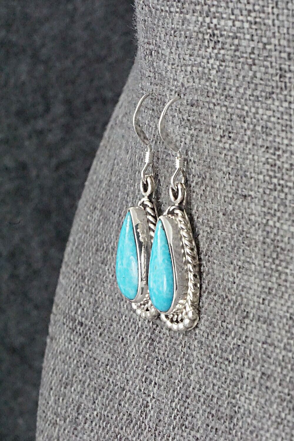 Turquoise and Sterling Silver Earrings - Sharon McCarthy
