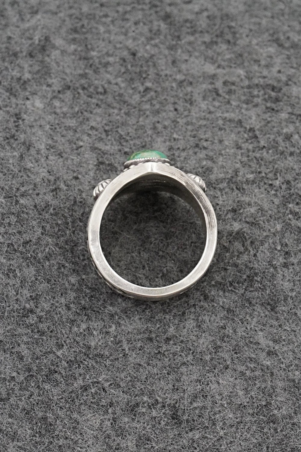 Turquoise & Sterling Silver Ring - Calvin Martinez - Size 10