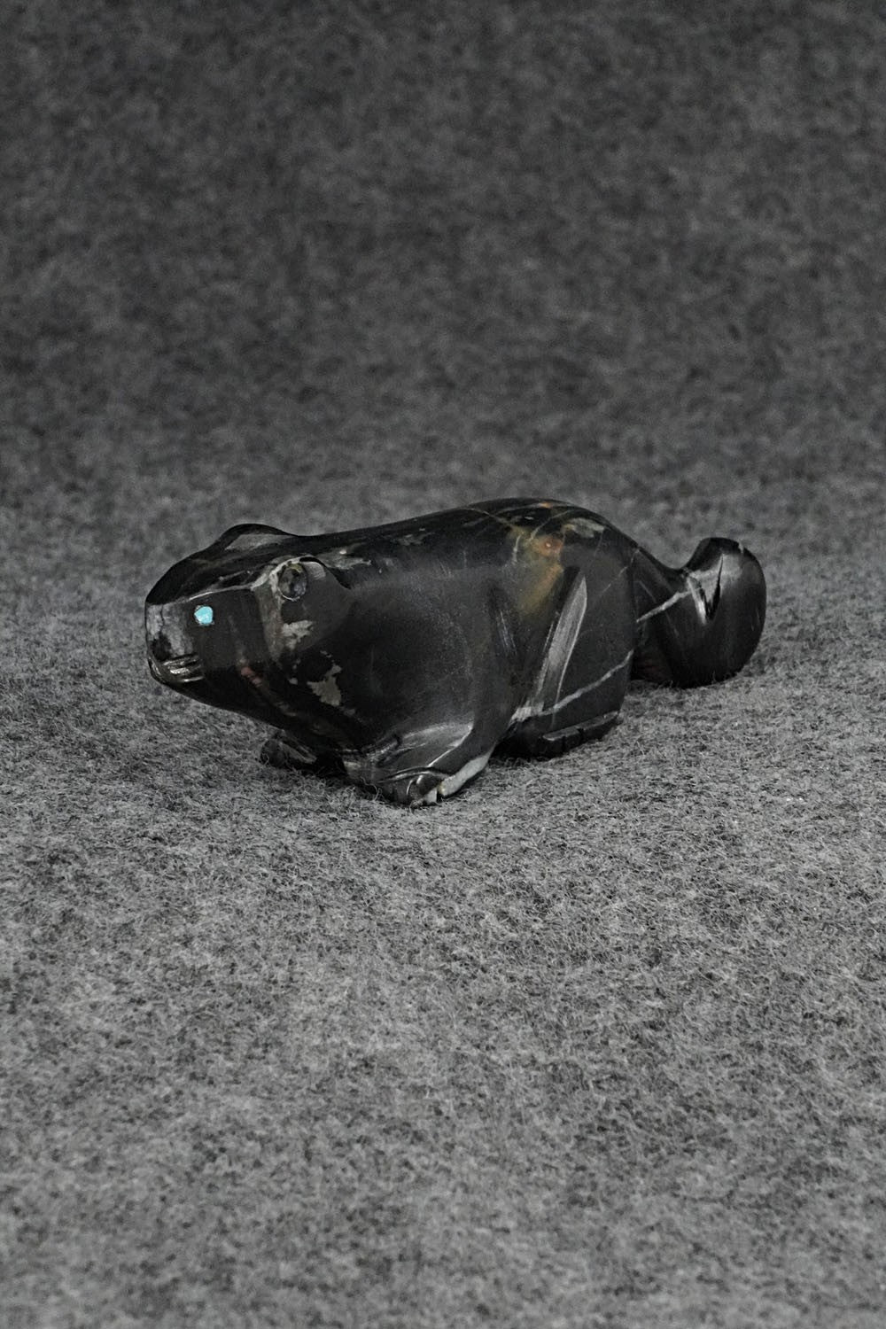 Mountain Lion Zuni Fetish Carving - David Chavez