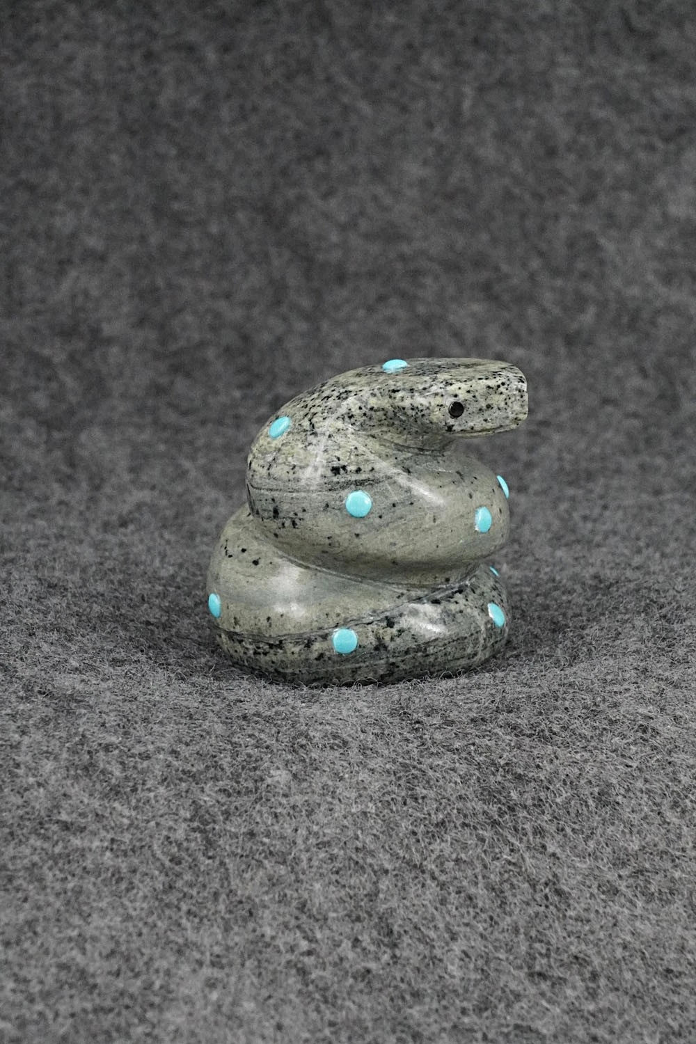 Rattlesnake Zuni Fetish Carving - Reynold Lunasee