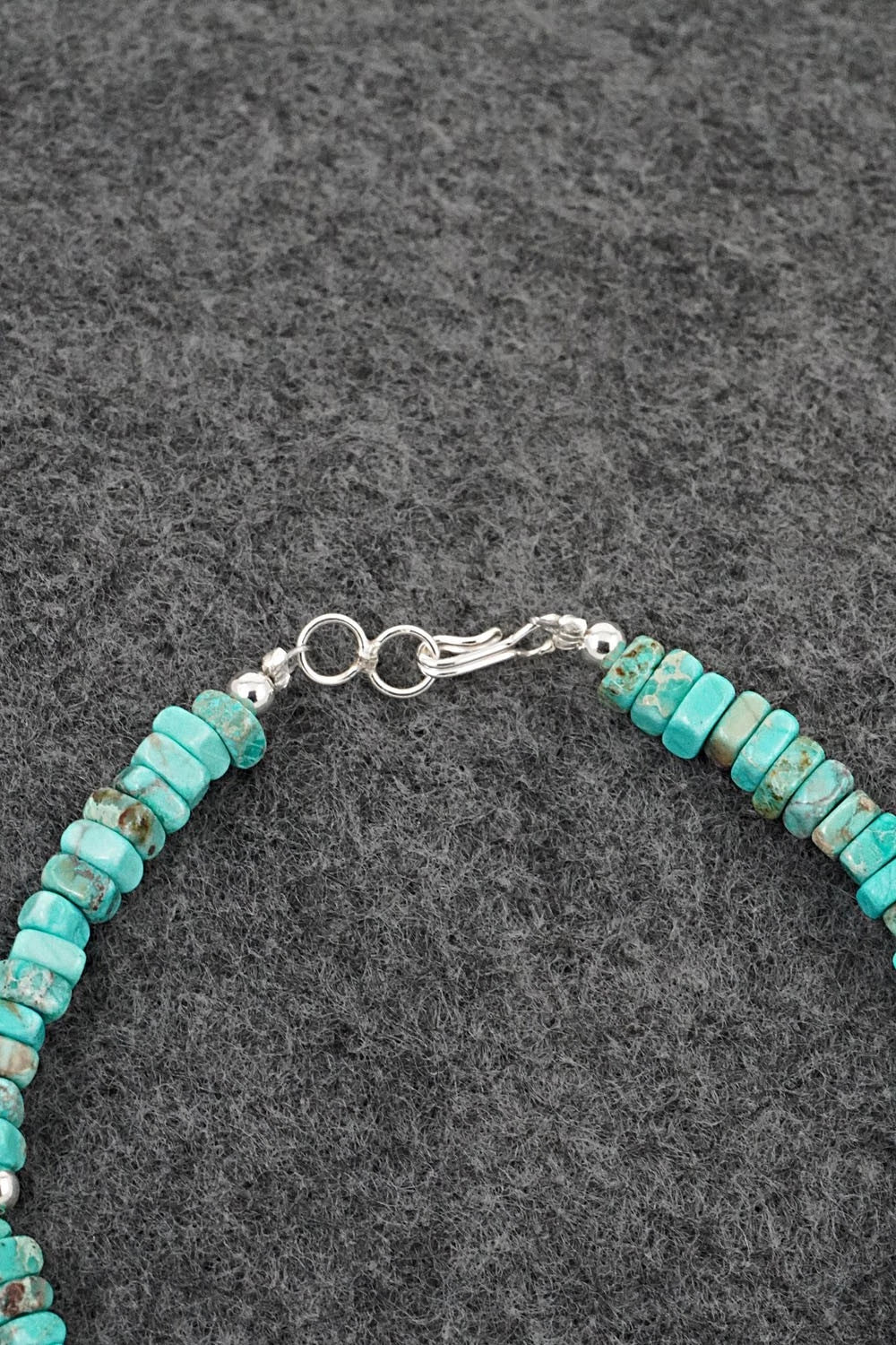 Turquoise & Sterling Silver Bracelet - Doreen Jake