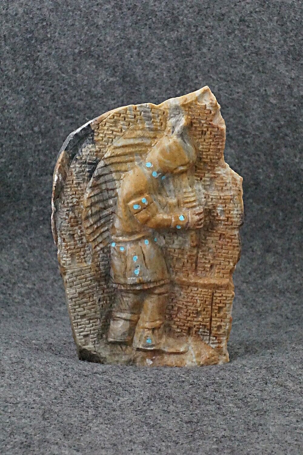 Kokopelli Zuni Fetish Carving - Herbert Kim
