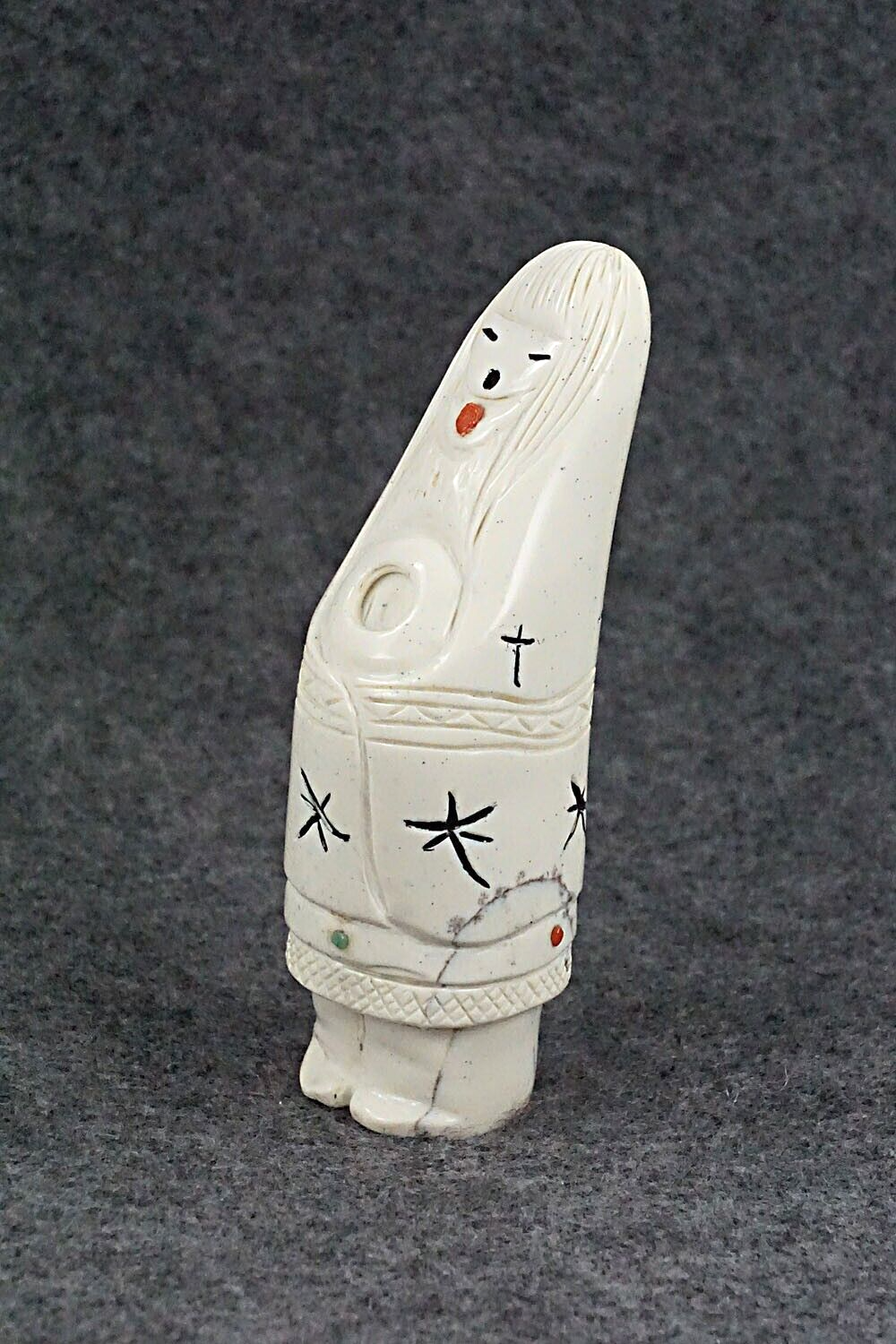 Corn Maiden Zuni Fetish Carving - Sandra Quandelacy