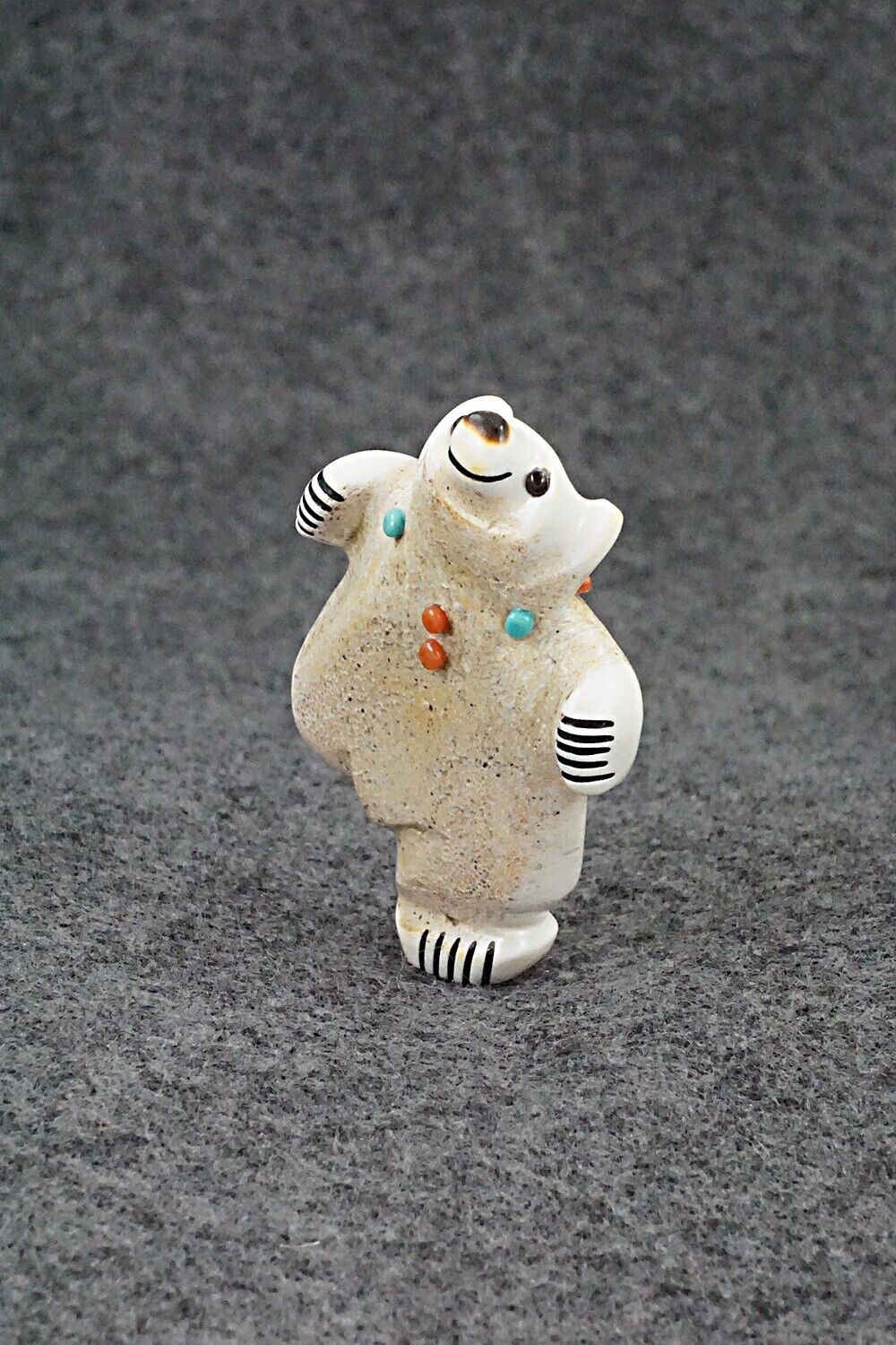 Dancing Bear Zuni Fetish Carving - Claudia Peina