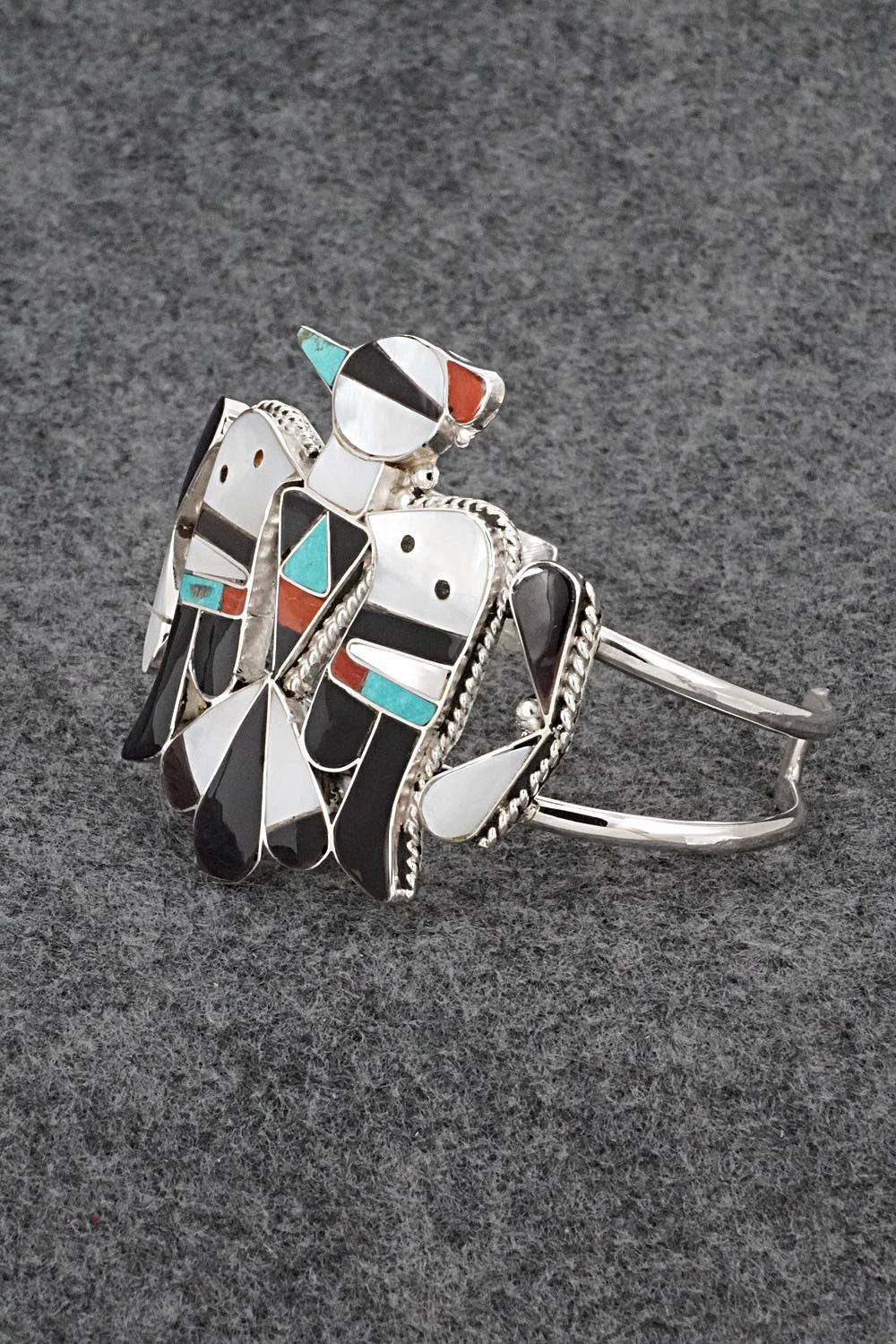 Multi-Stone & Sterling Silver Bracelet - Corraine Shack