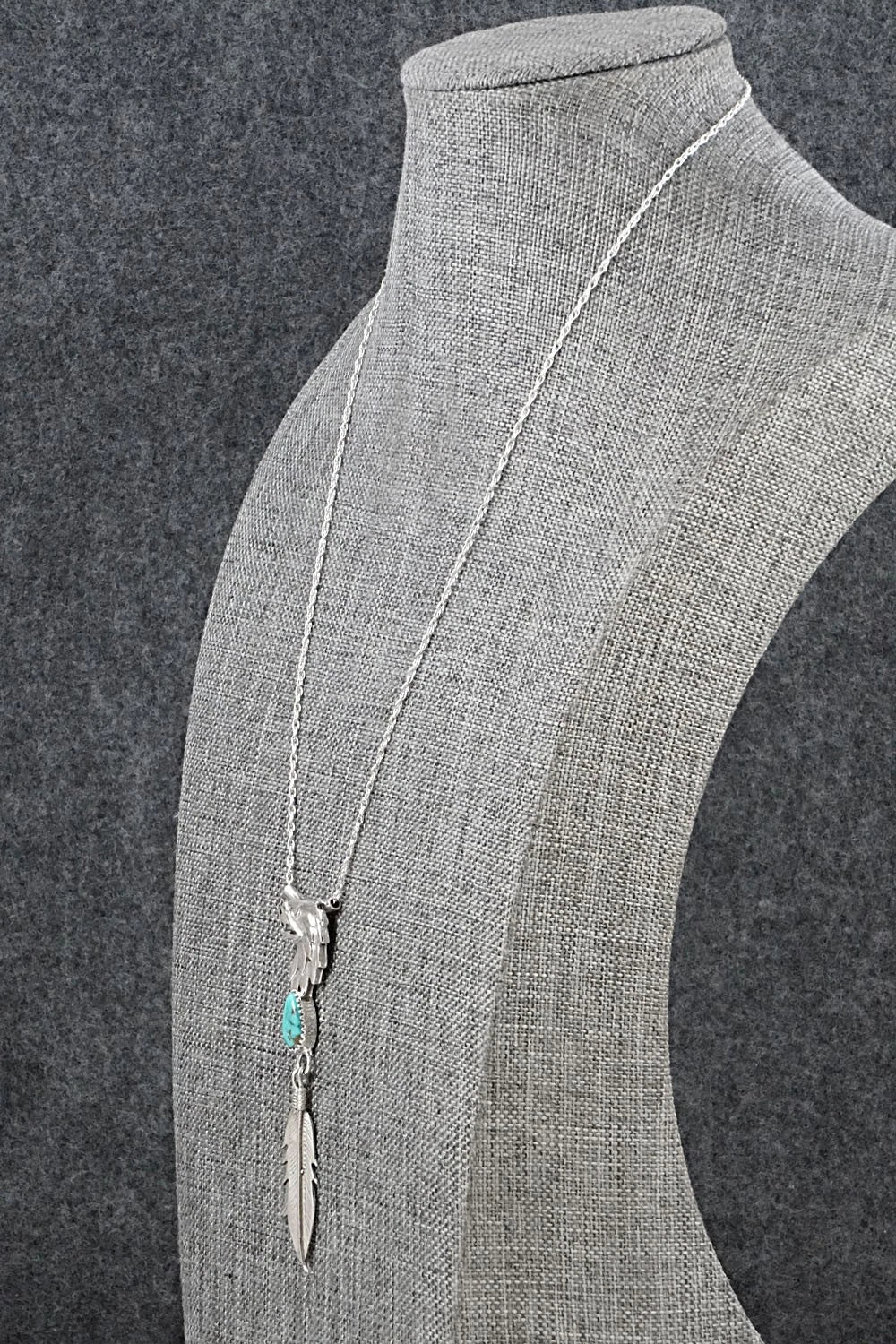 Turquoise & Sterling Silver Necklace - Genevieve Francisco