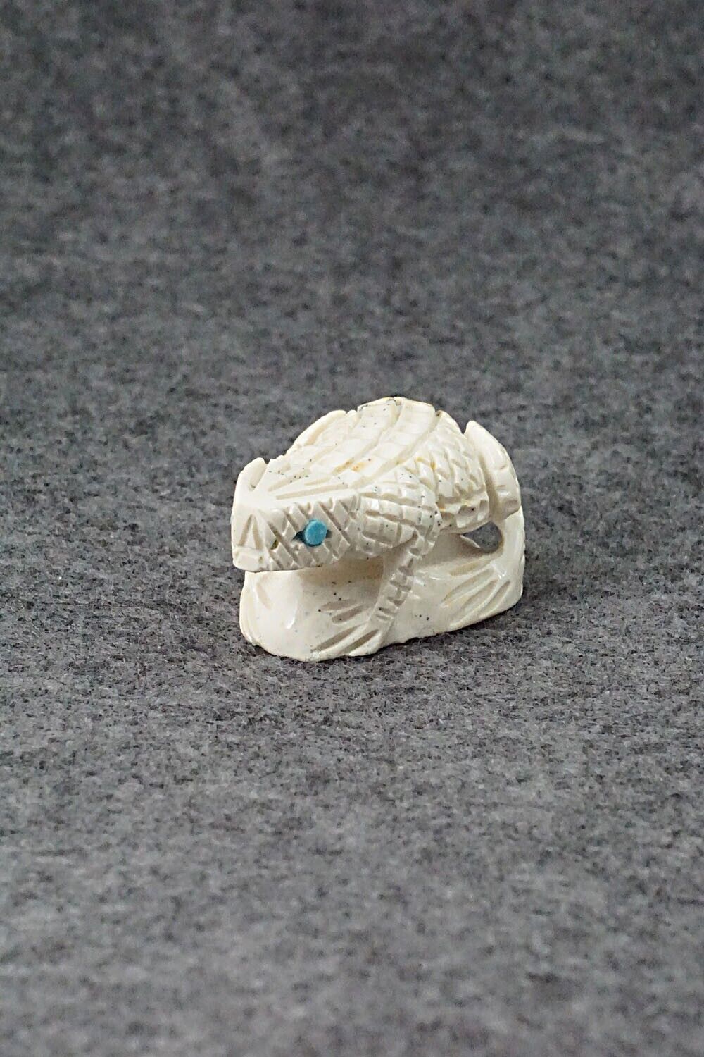 Horned Toad Zuni Fetish Carving - Jensen Charlie