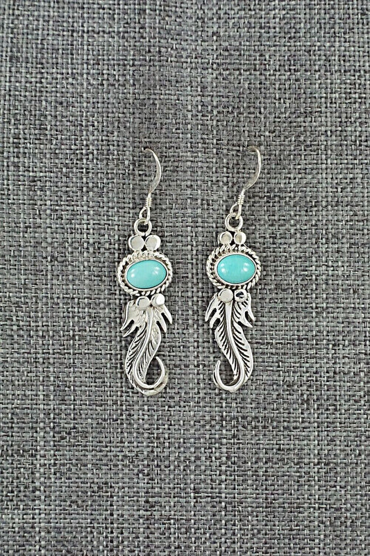 Turquoise & Sterling Silver Earrings - Judy Largo