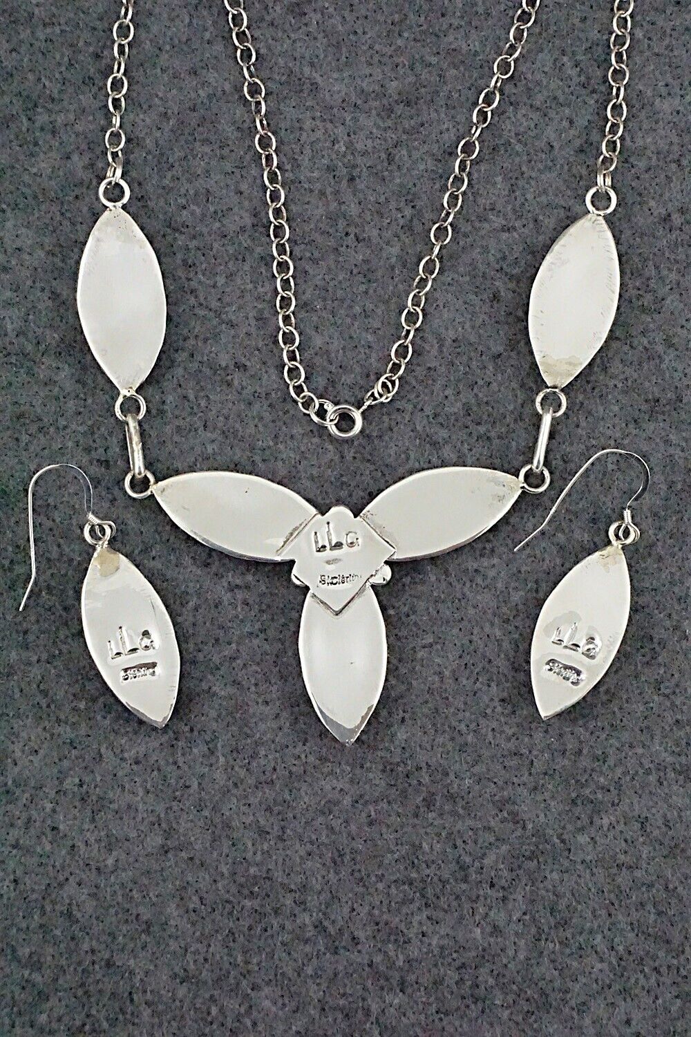 Multi-Stone & Sterling Silver Inlay Necklace Set - Leslie Lamy