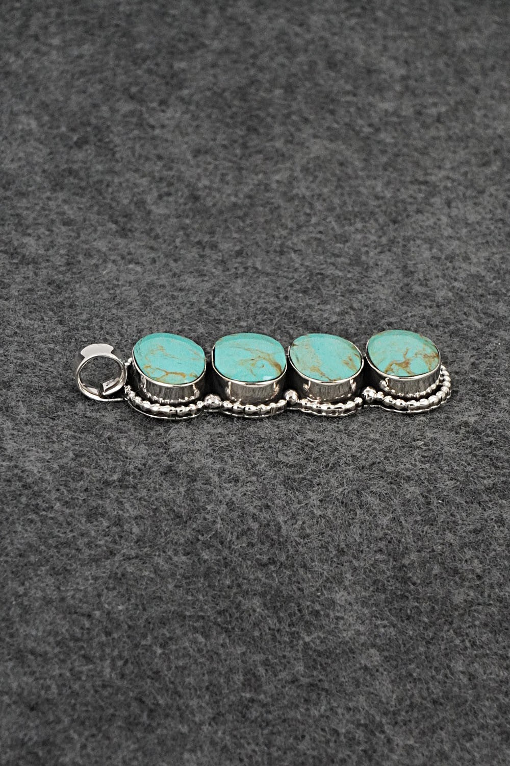 Turquoise & Sterling Silver Pendant - Marie Bahe