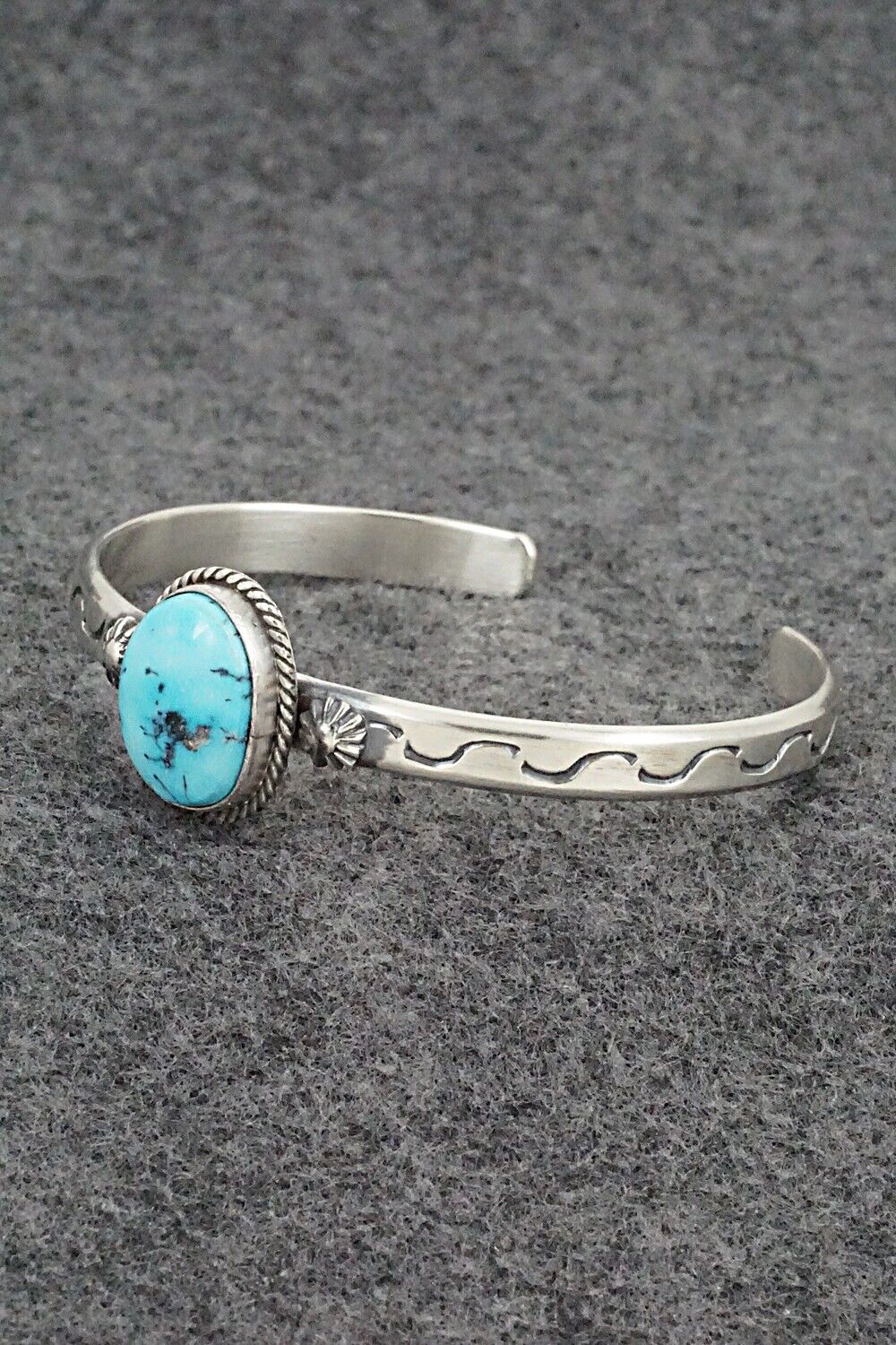 Turquoise & Sterling Silver Bracelet - Samuel Yellowhair